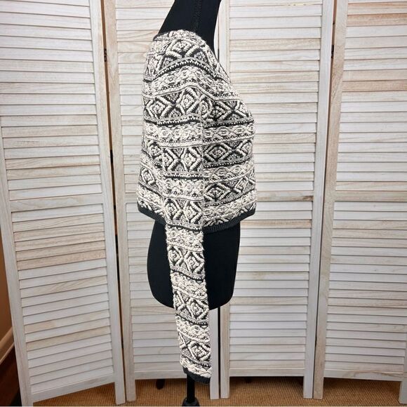 Anthropologie MOTH Cropped Fair Isle Sweater Small - Picture 6 of 11